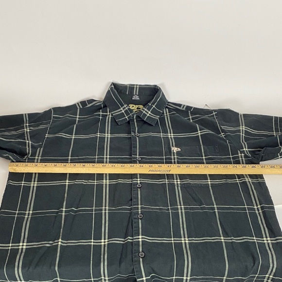 VTG Raw Blue Outfit Button Up Shirt & Shorts Y2K Streetwear Men’s Size XXL - Picture 6 of 10